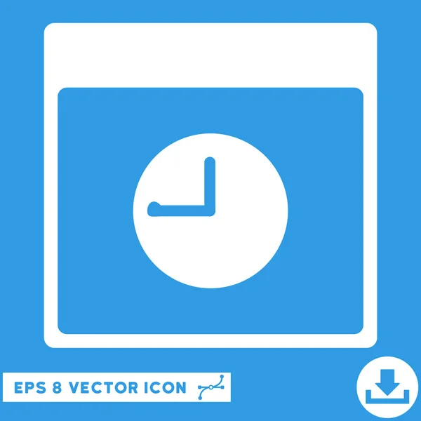 Uhr Kalenderblatt Vektor eps Symbol — Stockvektor