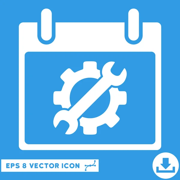 Outils de configuration Calendrier Jour vectoriel Eps Icône — Image vectorielle