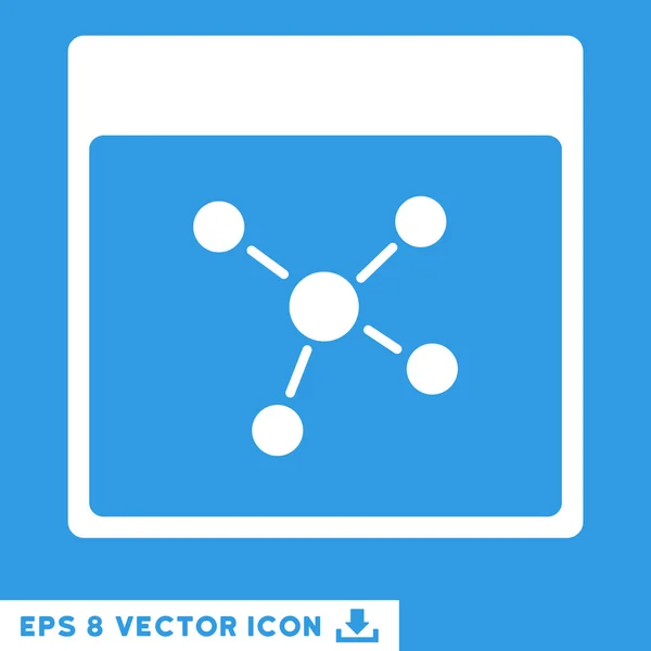 Connections Calendar Page Vector Eps Icon — Stock Vector