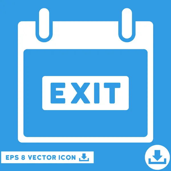 Exit bildtext kalenderikonen dag vektor Eps — Stock vektor