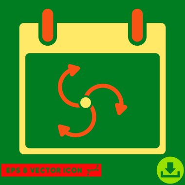 Siklon takvim gün vektör Eps simgesini