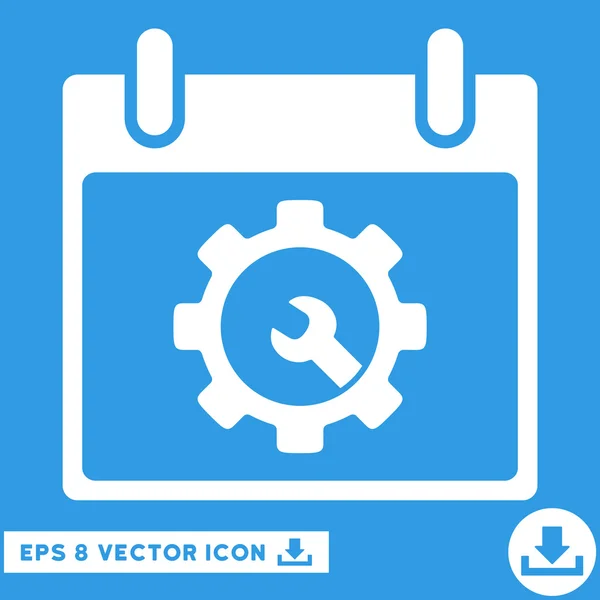 Options Outils Calendrier Jour Vecteur Eps Icône — Image vectorielle