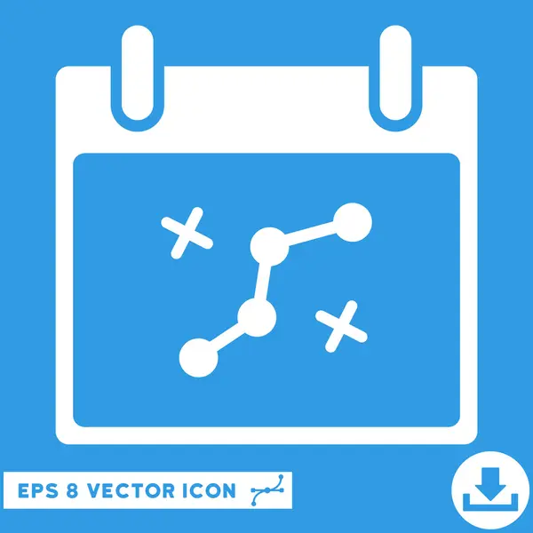 Pfad zeigt Kalendertag Vektor eps Symbol — Stockvektor