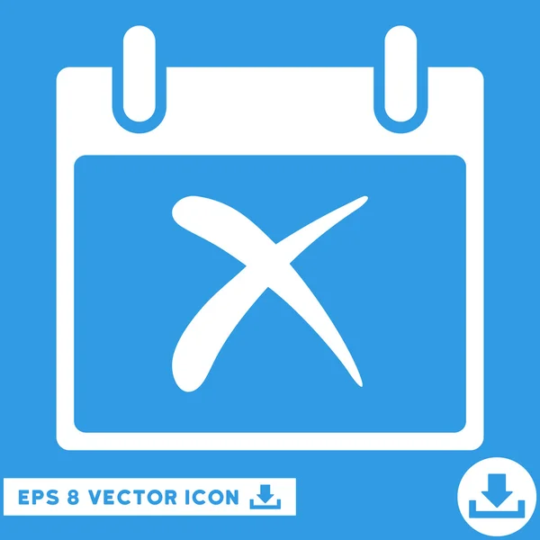 Rejeter Calendrier Jour vectoriel Eps Icône — Image vectorielle