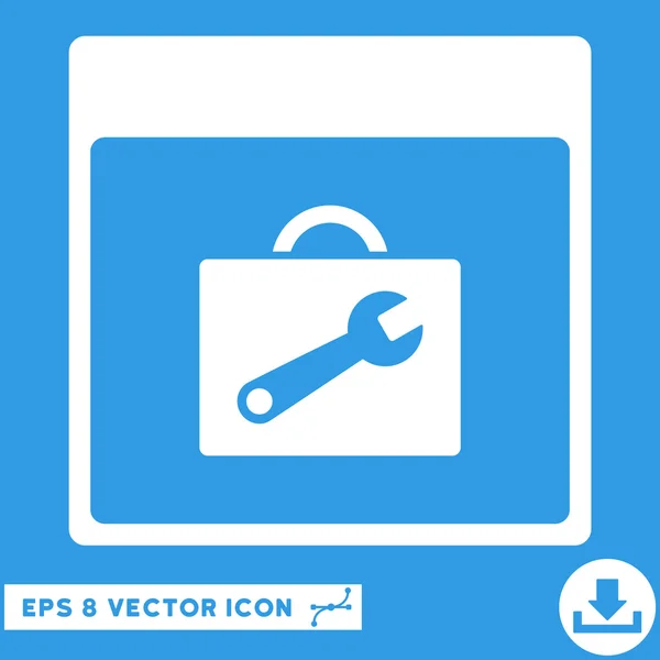 Toolbox Kalender Seite Vektor eps Symbol — Stockvektor