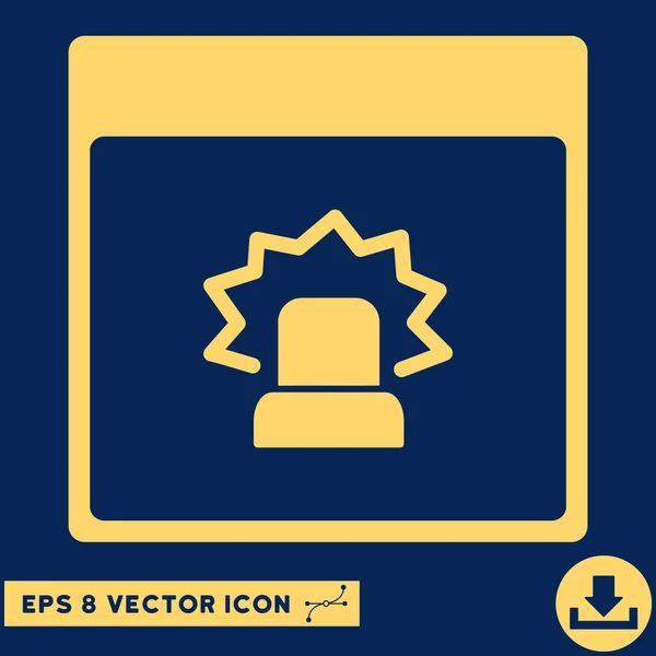 Alerta Calendario Página Vector Eps icono — Archivo Imágenes Vectoriales