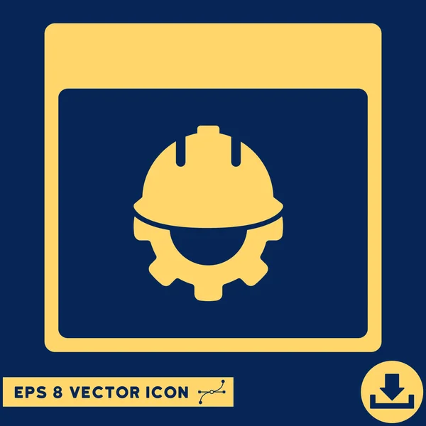 Entwicklung Kalender Seite Vektor eps Symbol — Stockvektor