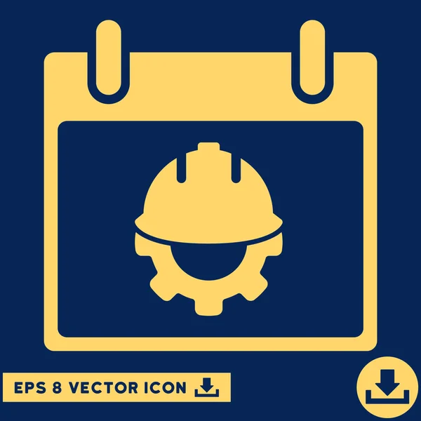 Calendário de desenvolvimento Dia Vector Eps Ícone — Vetor de Stock