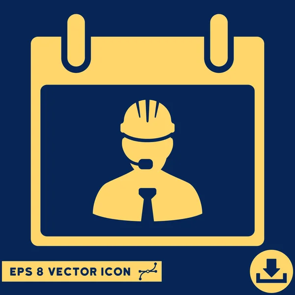 Инженерный календарь страницы векторные Eps иконка — стоковый вектор