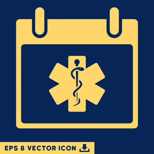 Vida Estrella Calendario Día Vector Eps icono — Vector de stock
