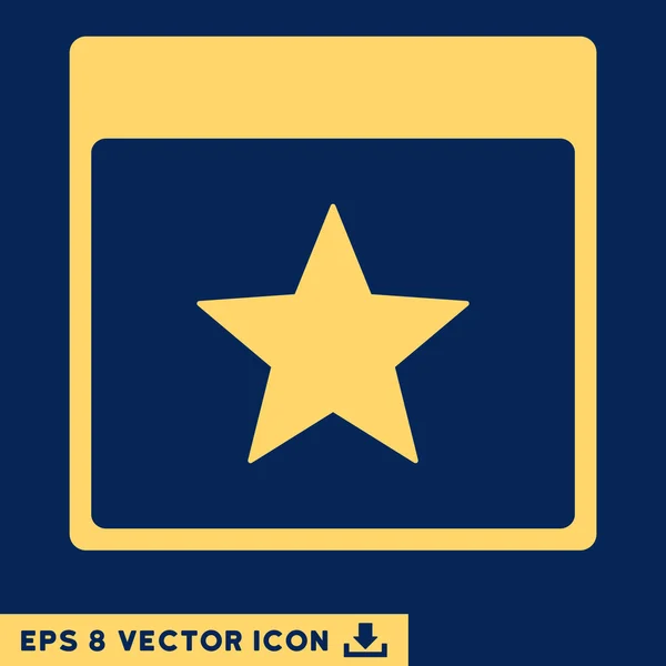 Star Calendrier Page vectoriel Eps Icône — Image vectorielle