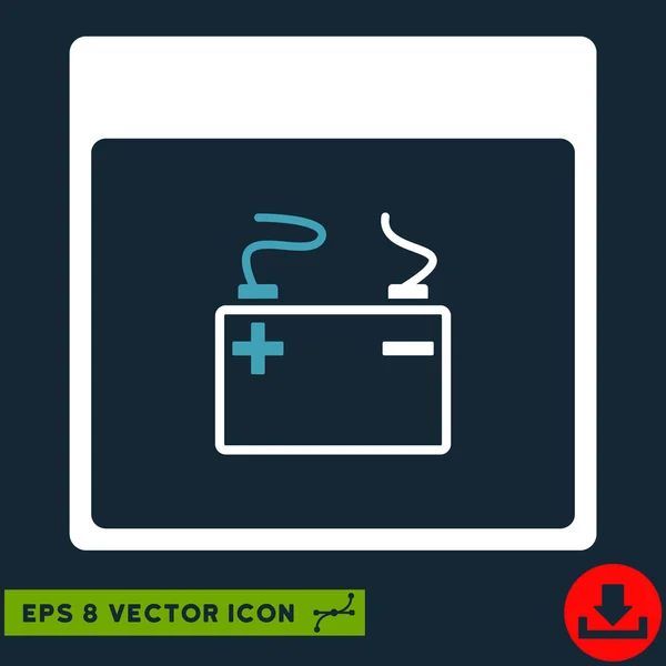 Accumulator Calendar Page Vector Eps Icon — Stock Vector