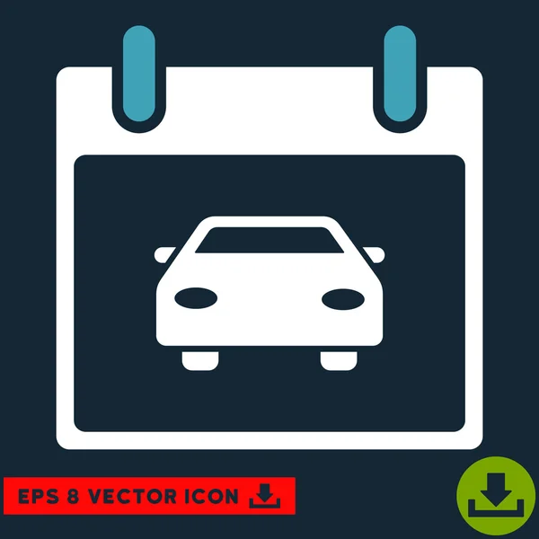 Auto Kalender Tag Vektor eps Symbol — Stockvektor