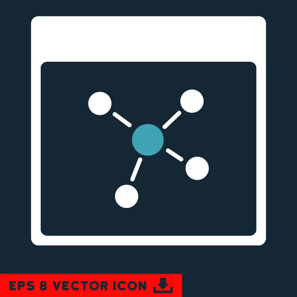 Conexiones Calendario Página Vector Eps Icono — Vector de stock