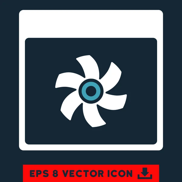 Fan Kalender Seite Vektor eps Symbol — Stockvektor