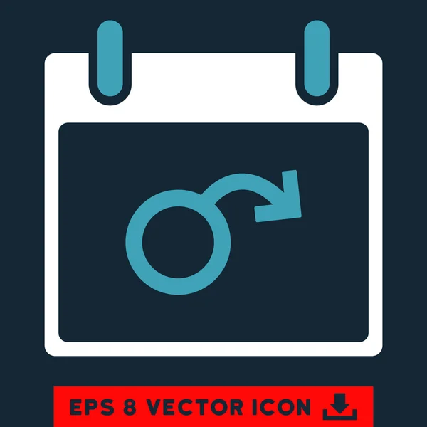 Impotence Calendar Day Vector Eps Icon — Stock Vector