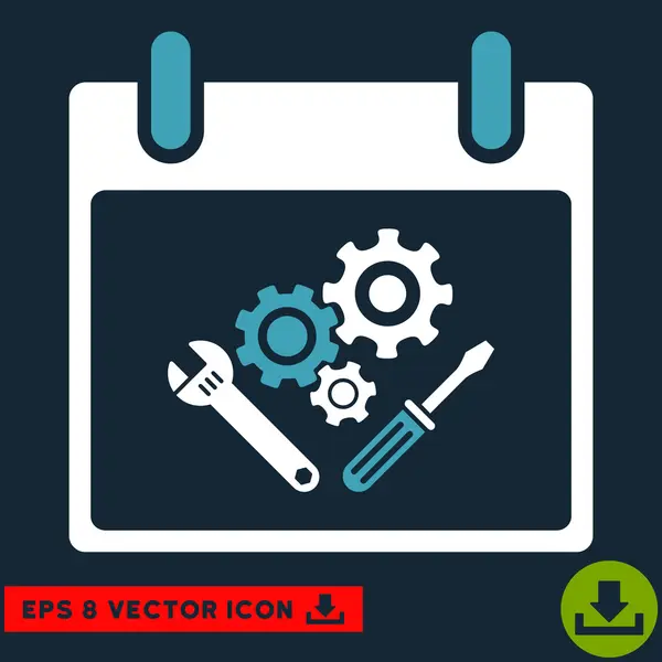 Instrumente de instrumente Calendar Ziua Vector Eps Icon — Vector de stoc