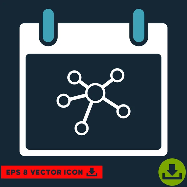 Links Calendar Day Vector Eps Icon — Stock Vector