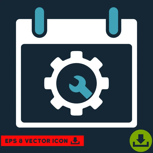 Opciones Herramientas Calendario Día Vector Eps Icono — Vector de stock