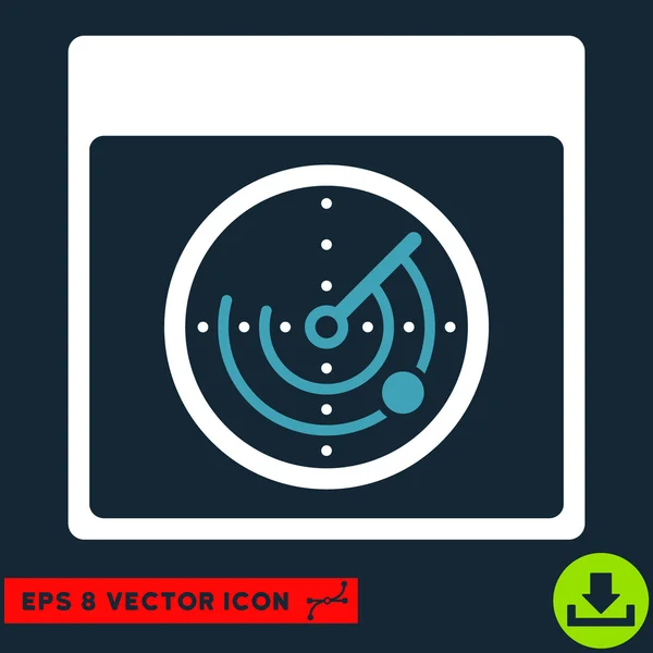 Радіолокаційний календар сторінка Векторні піктограми Eps — стоковий вектор