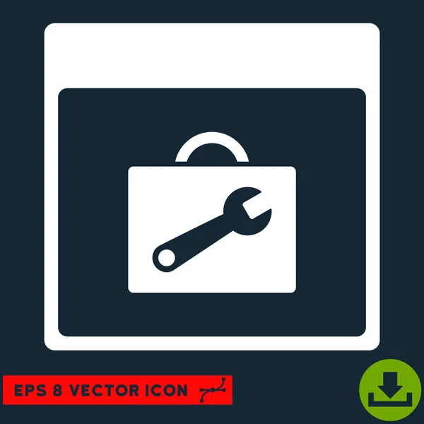 Toolbox Kalender Seite Vektor eps Symbol — Stockvektor