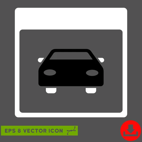 Automóvil Calendario de coches Página Vector Eps icono — Vector de stock