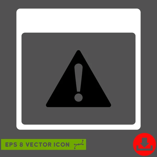 Error Calendario Página Vector Eps icono — Vector de stock