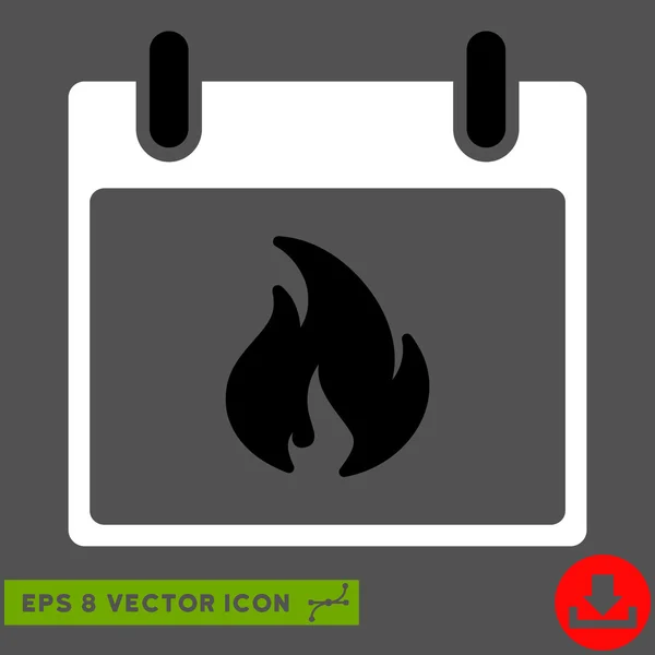 Día del calendario de llama Vector Eps icono — Vector de stock
