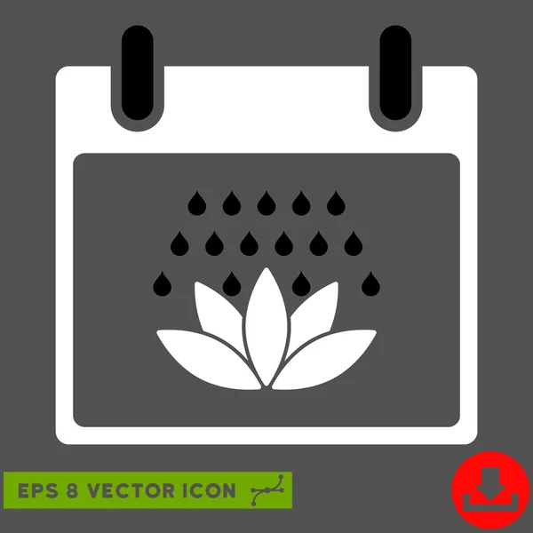 Spa douche calendrier jour vectoriel eps icône — Image vectorielle