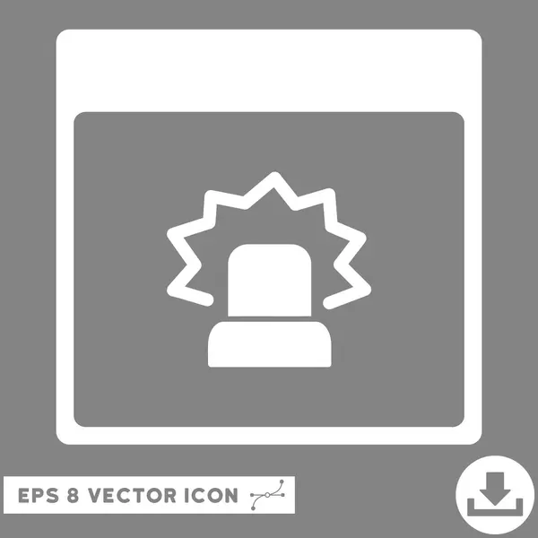 Alerta Calendario Página Vector Eps icono — Vector de stock
