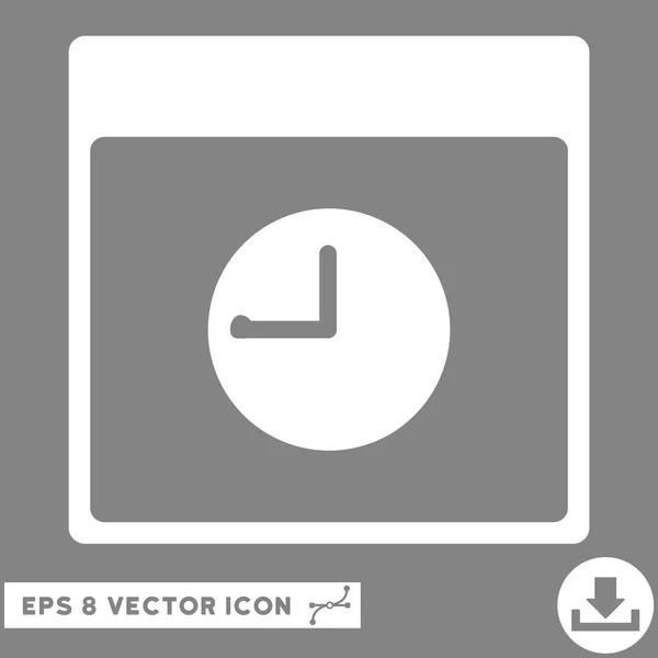 Kalender pagina Vector Eps klokpictogram — Stockvector