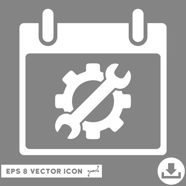 Ferramentas de Configuração Calendário Dia Vector Eps Icon — Vetor de Stock