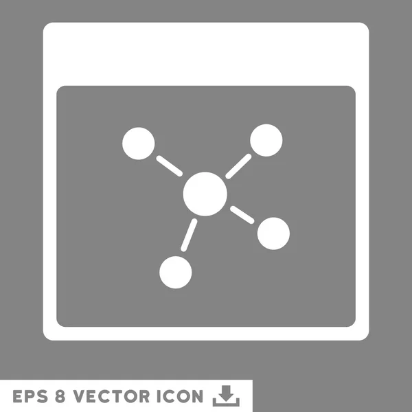 Connexions Calendrier Page Vector Eps Icon — Image vectorielle