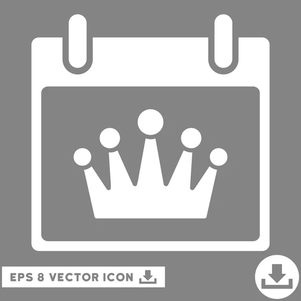 Día del calendario corona Vector Eps icono — Vector de stock