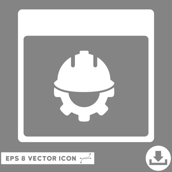 Página de calendário de desenvolvimento Vector Eps Icon — Vetor de Stock