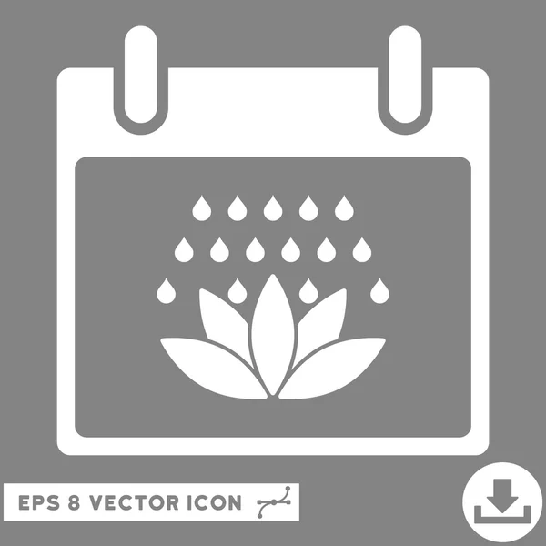 Spa Ducha Calendario Día Vector Eps Icono — Vector de stock