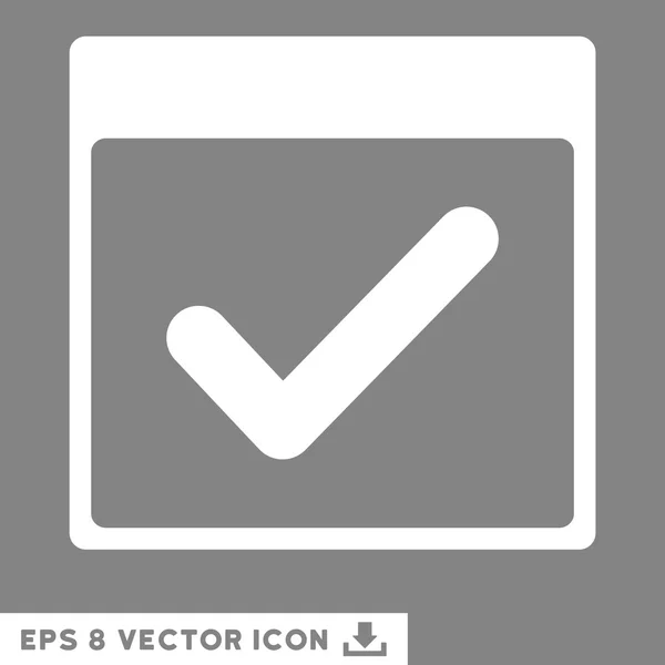 Válido Dia Calendário Página Vector Eps Icon — Vetor de Stock