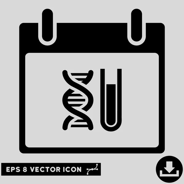 Analyse ADN Calendrier Jour vectoriel Eps Icône — Image vectorielle
