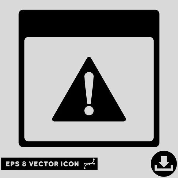 Página de Calendário de Erros Vector Eps Icon — Vetor de Stock