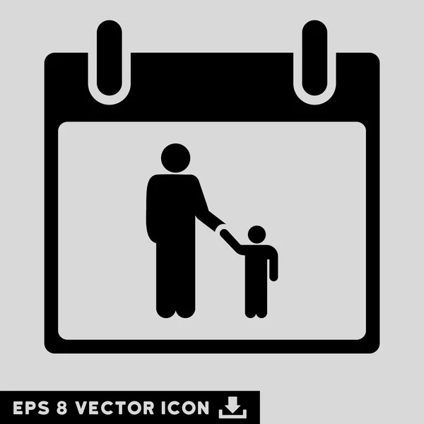 Père calendrier jour vectoriel Eps icône — Image vectorielle
