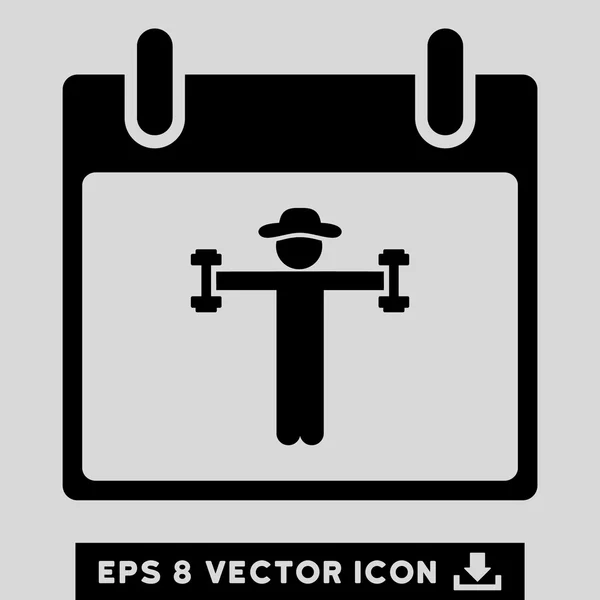 Fitness Kalender Tag Vektor eps Symbol — Stockvektor