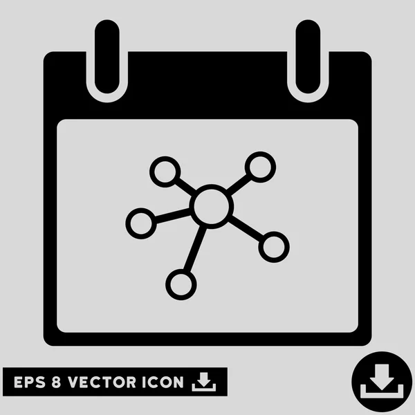 Länkar kalender dag vektor EPS-ikonen — Stock vektor