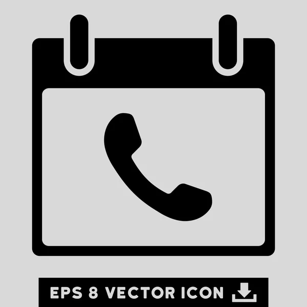 Téléphone Calendrier Jour vectoriel Eps Icône — Image vectorielle