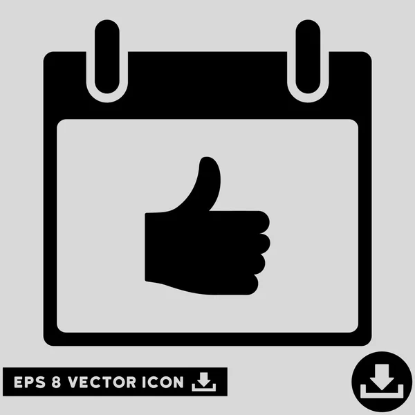 Palec nahoru ikonu kalendáře den vektorové Eps — Stockový vektor
