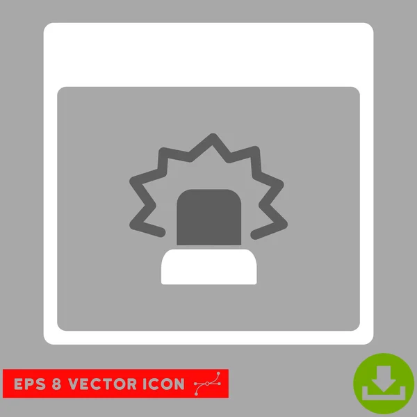 Alerta Calendario Página Vector Eps icono — Vector de stock
