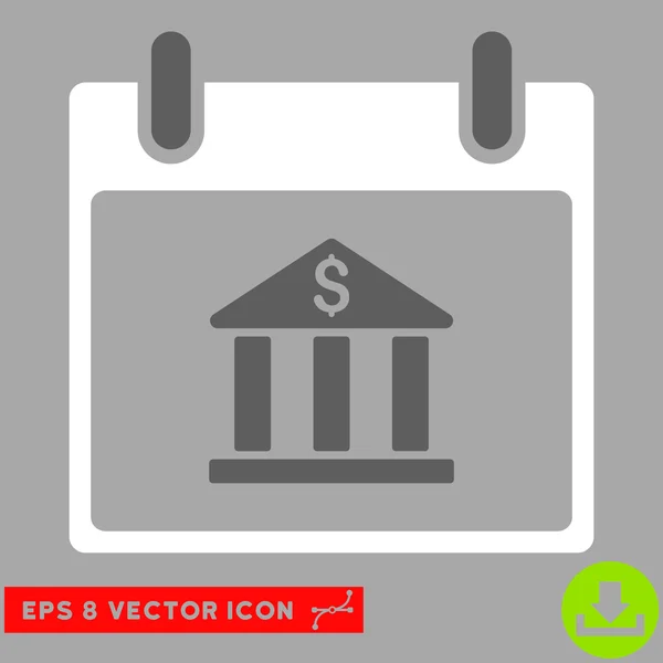Banco Construcción Calendario Día Vector Eps Icono — Vector de stock