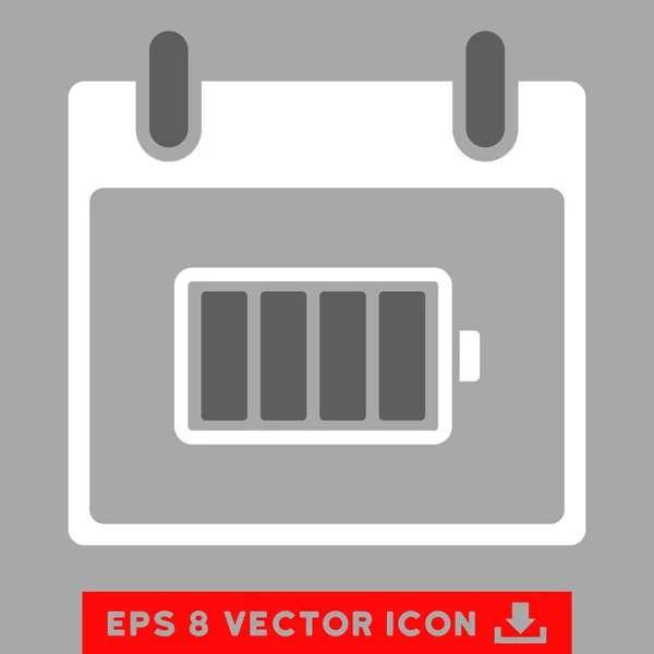 Calendário da bateria Dia Vector Eps Icon — Vetor de Stock