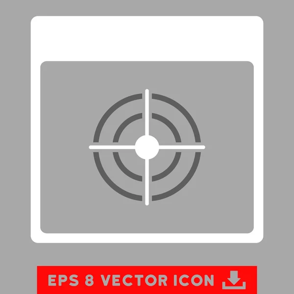 Calendario de diana Página Vector Eps icono — Vector de stock