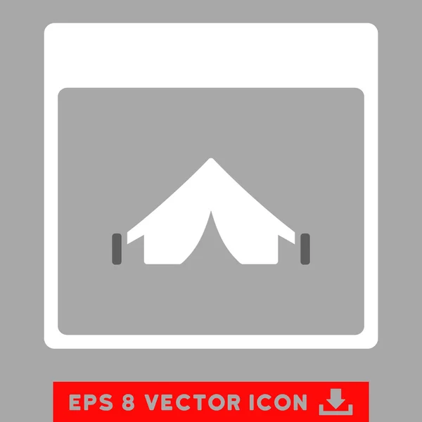 Camping Calendar Page Vector Eps Icon — Stock Vector