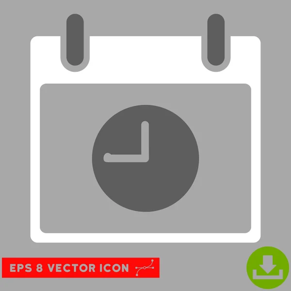 Hodiny kalendáře den vektorové Eps ikona — Stockový vektor